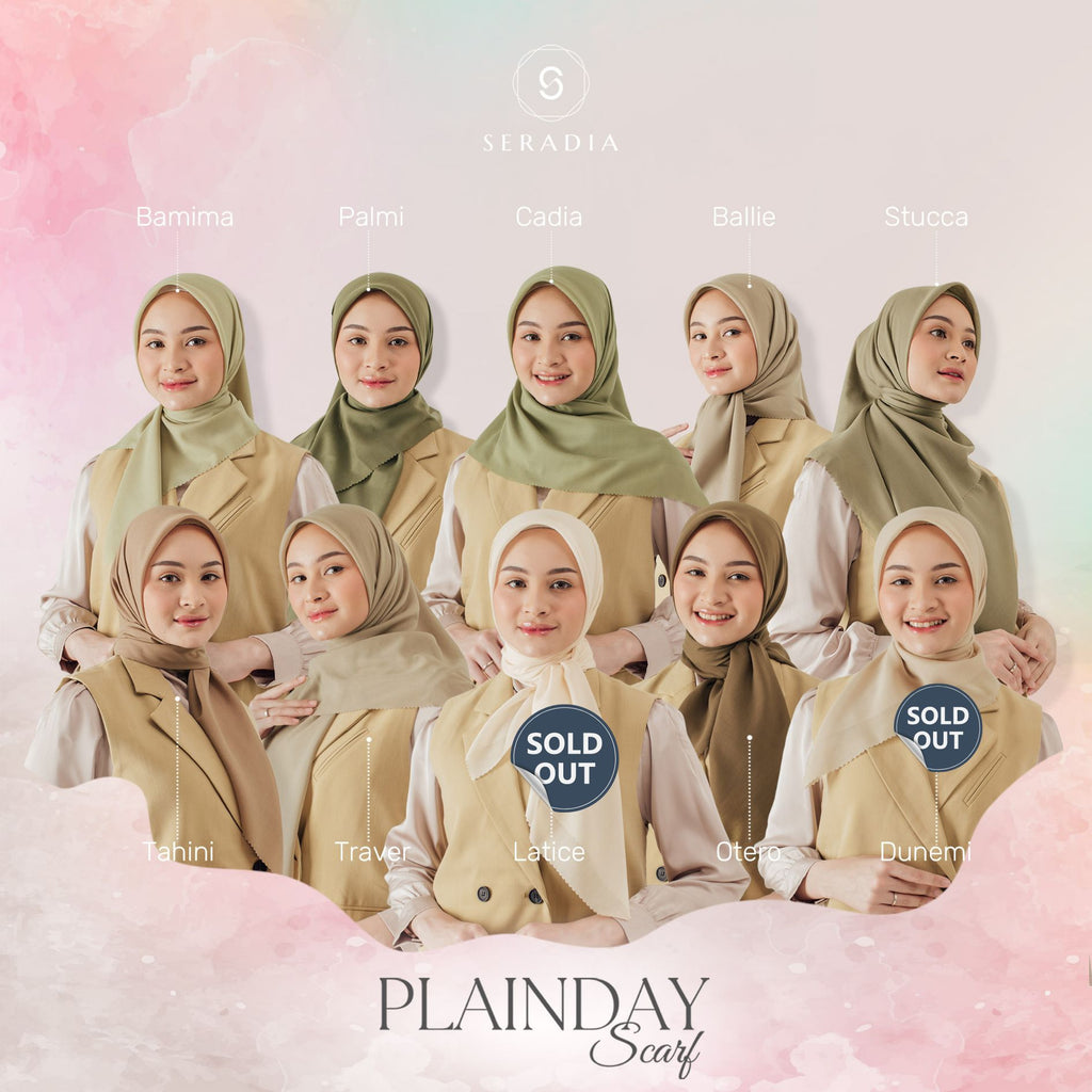 Seradia Hijab Segi Empat - Plainday Scarf 1