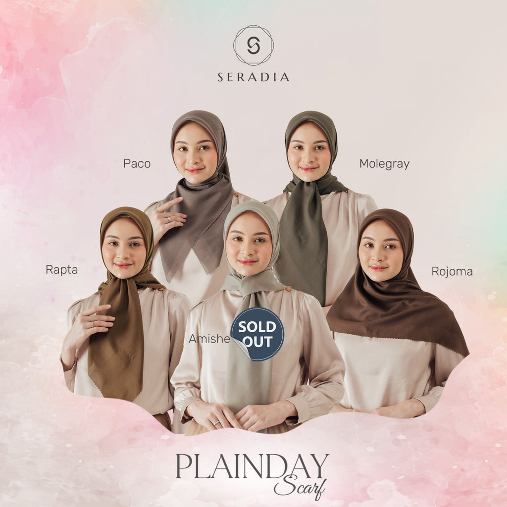 Seradia Hijab Segi Empat - Plainday Scarf 2