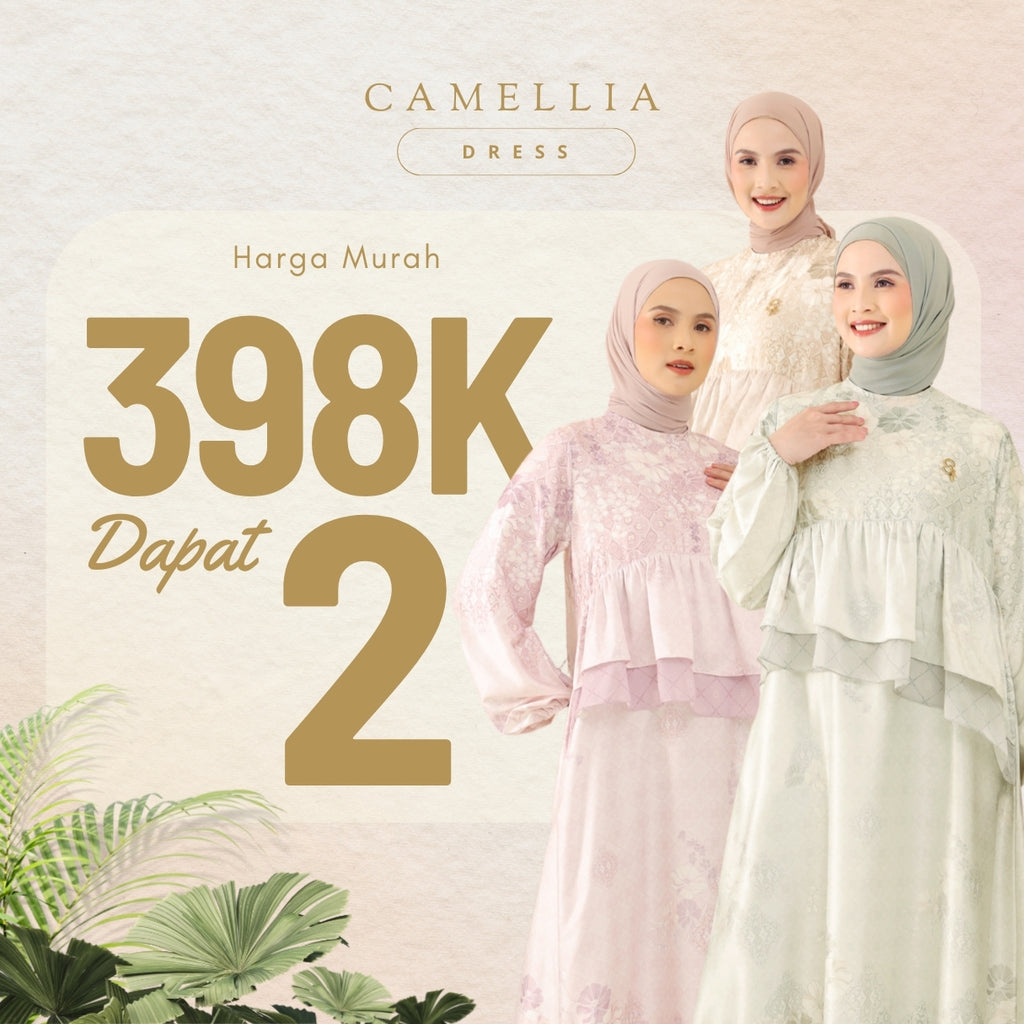 Seradia Camellia Dress - Peach
