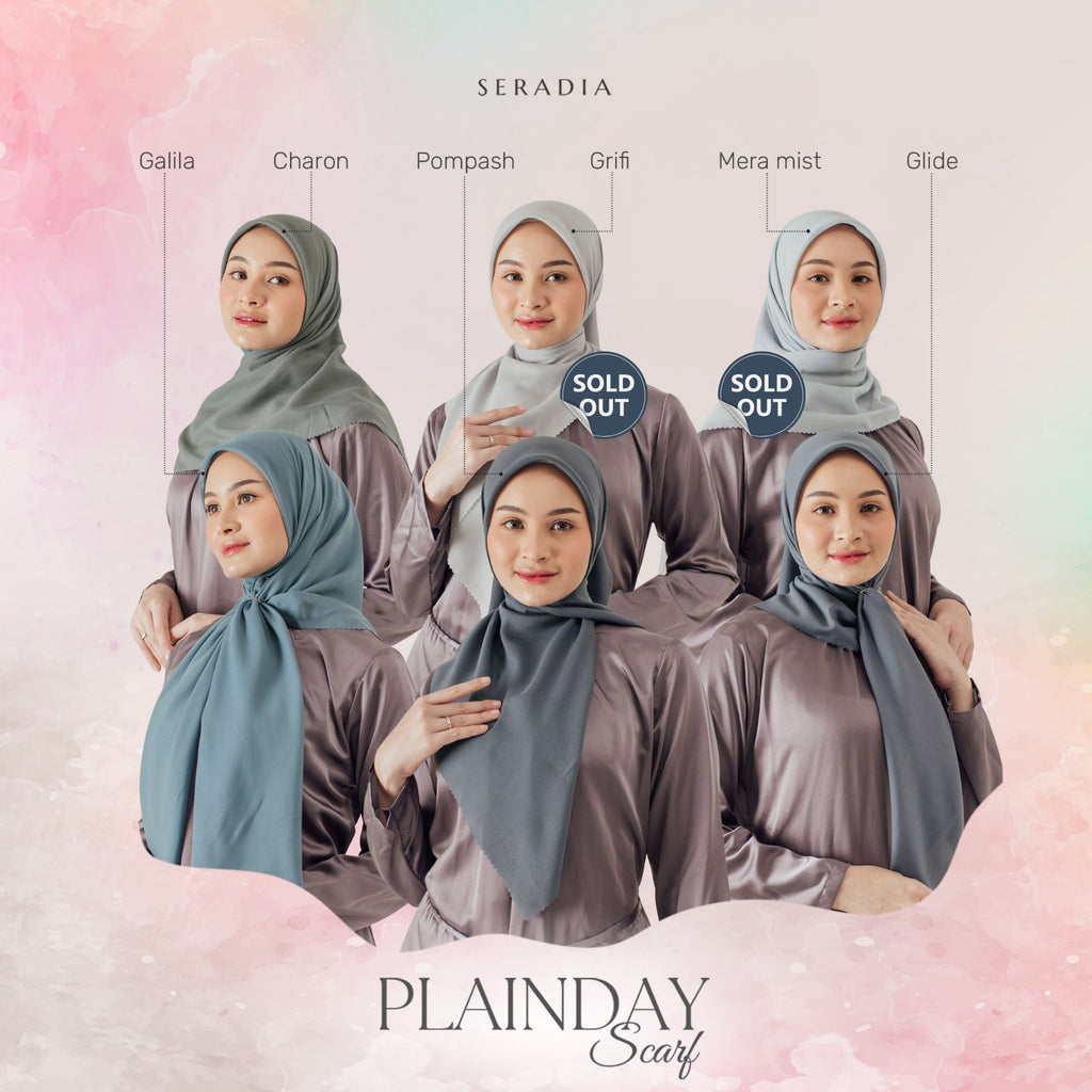Seradia Hijab Segi Empat - Plainday Scarf 7