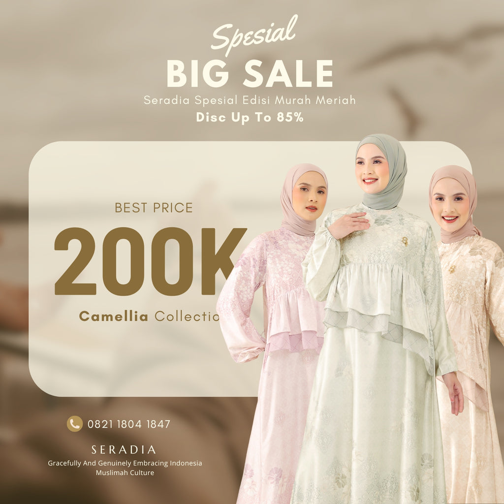 Seradia Camellia Dress - Peach