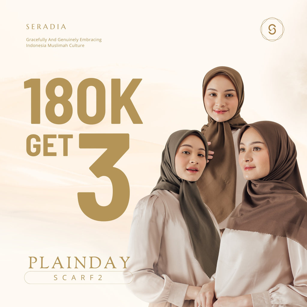 Seradia Hijab Segi Empat - Plainday Scarf 2