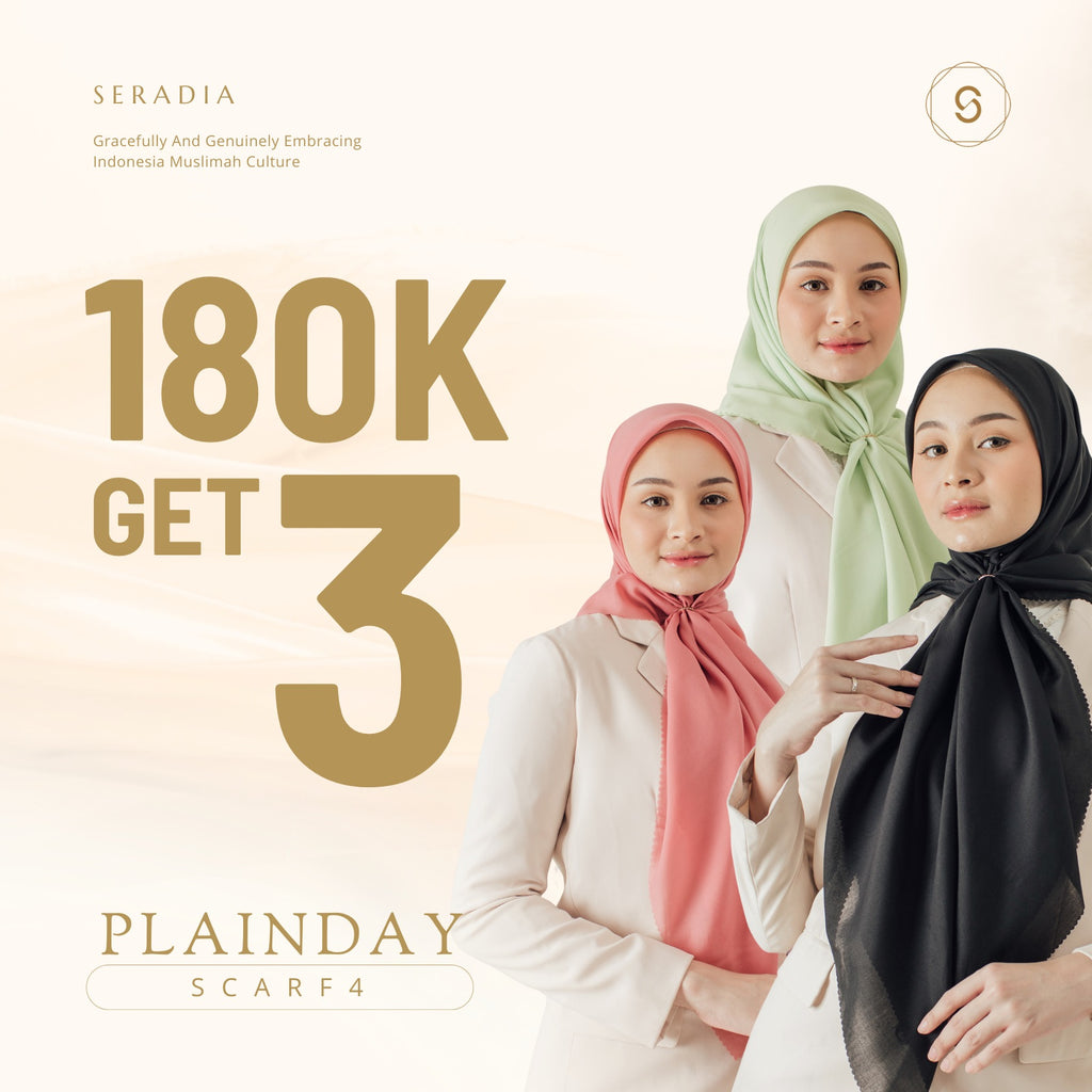 Seradia Hijab Segi Empat - Plainday Scarf 4