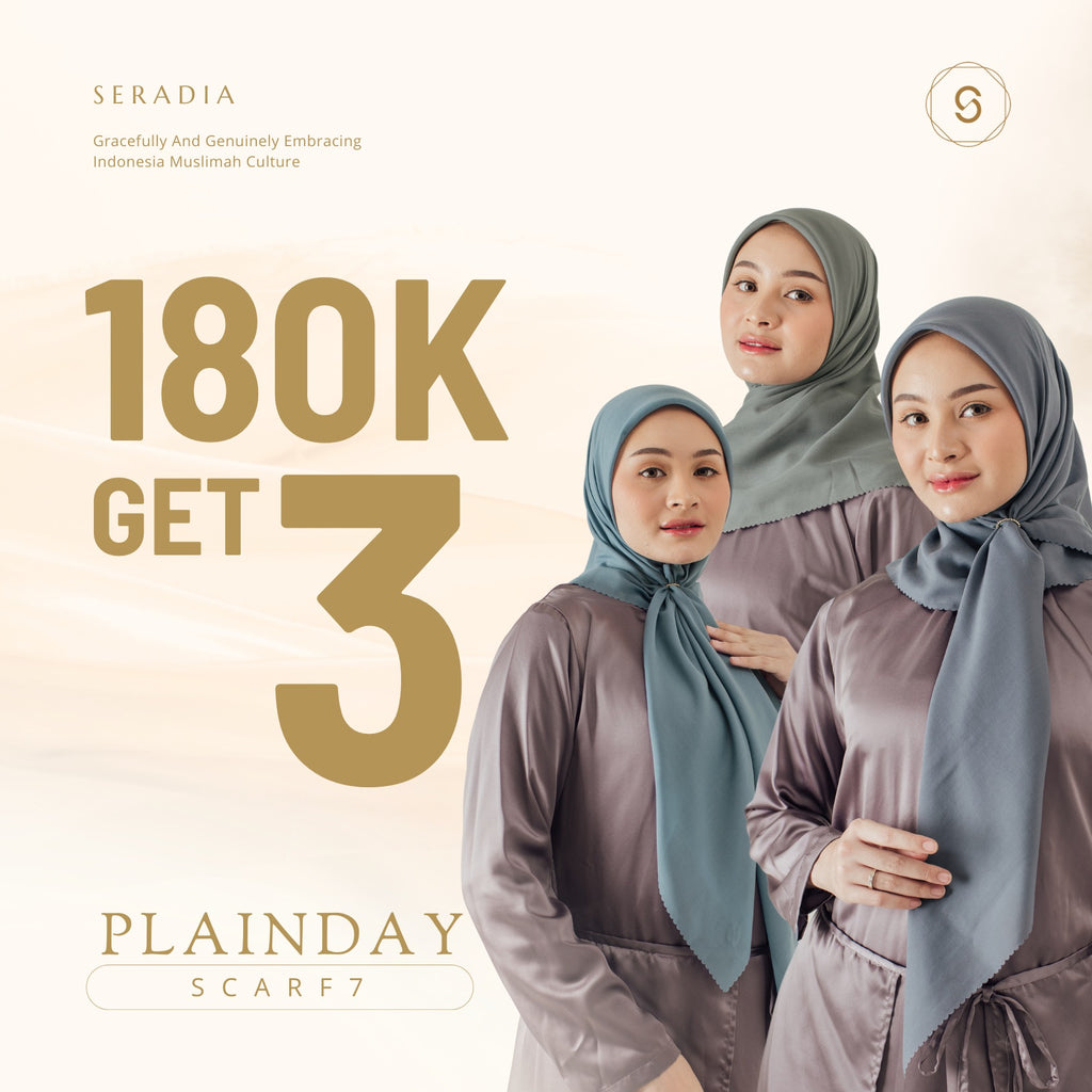 Seradia Hijab Segi Empat - Plainday Scarf 7