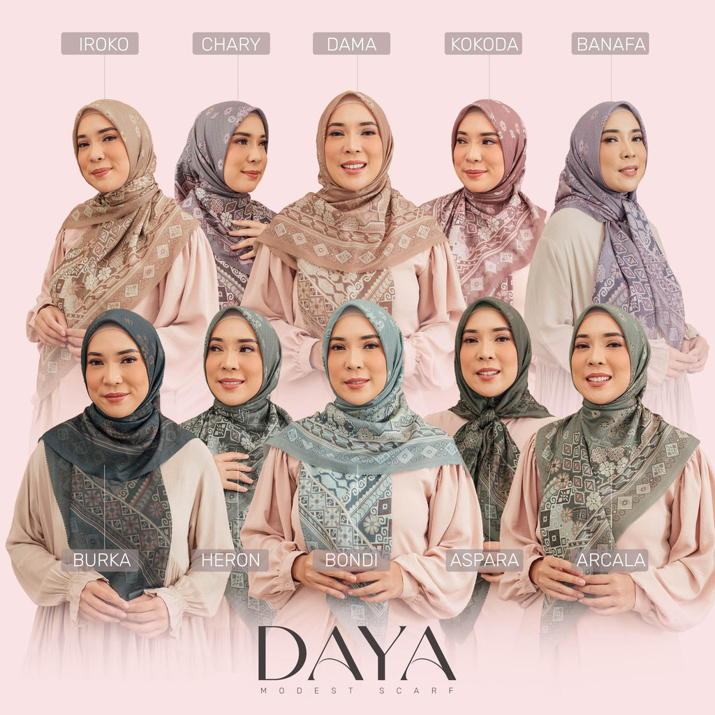 Grade B - Hijab Segi Empat Daya - Seradia x Fitrop