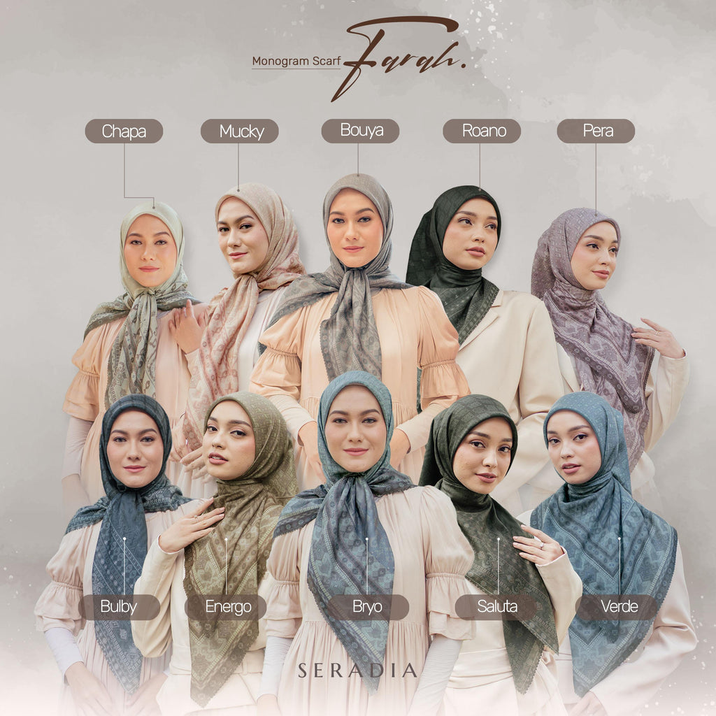 Grade B - Seradia Hijab Segi Empat Exclusive All Collection 2