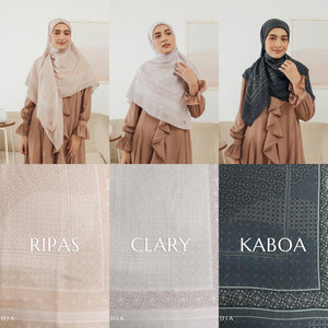 Seradia Hijab Segi Empat Monogram Syar'i