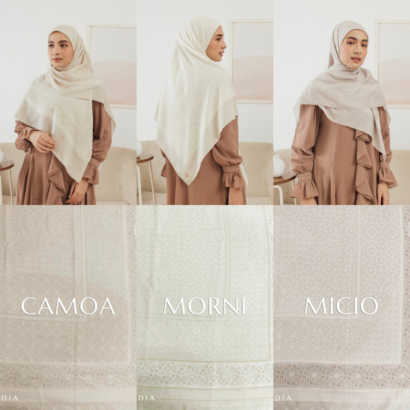 Seradia Hijab Segi Empat Monogram Syar'i