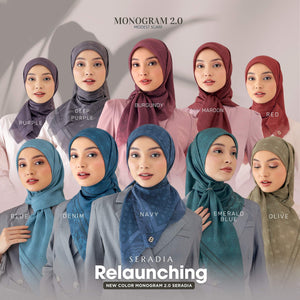 Seradia Hijab Segi Empat Monogram 2.0