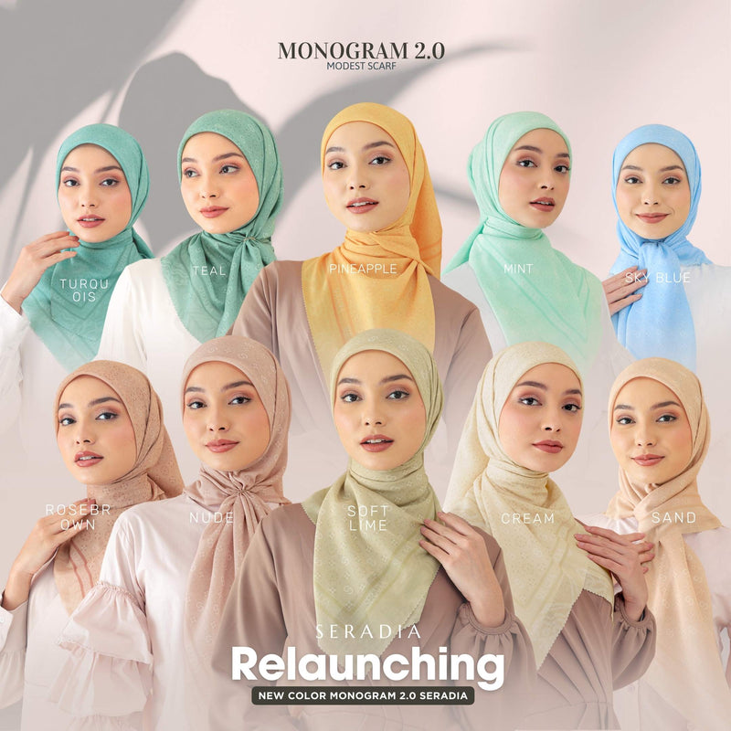 Seradia Hijab Segi Empat Monogram 2.0