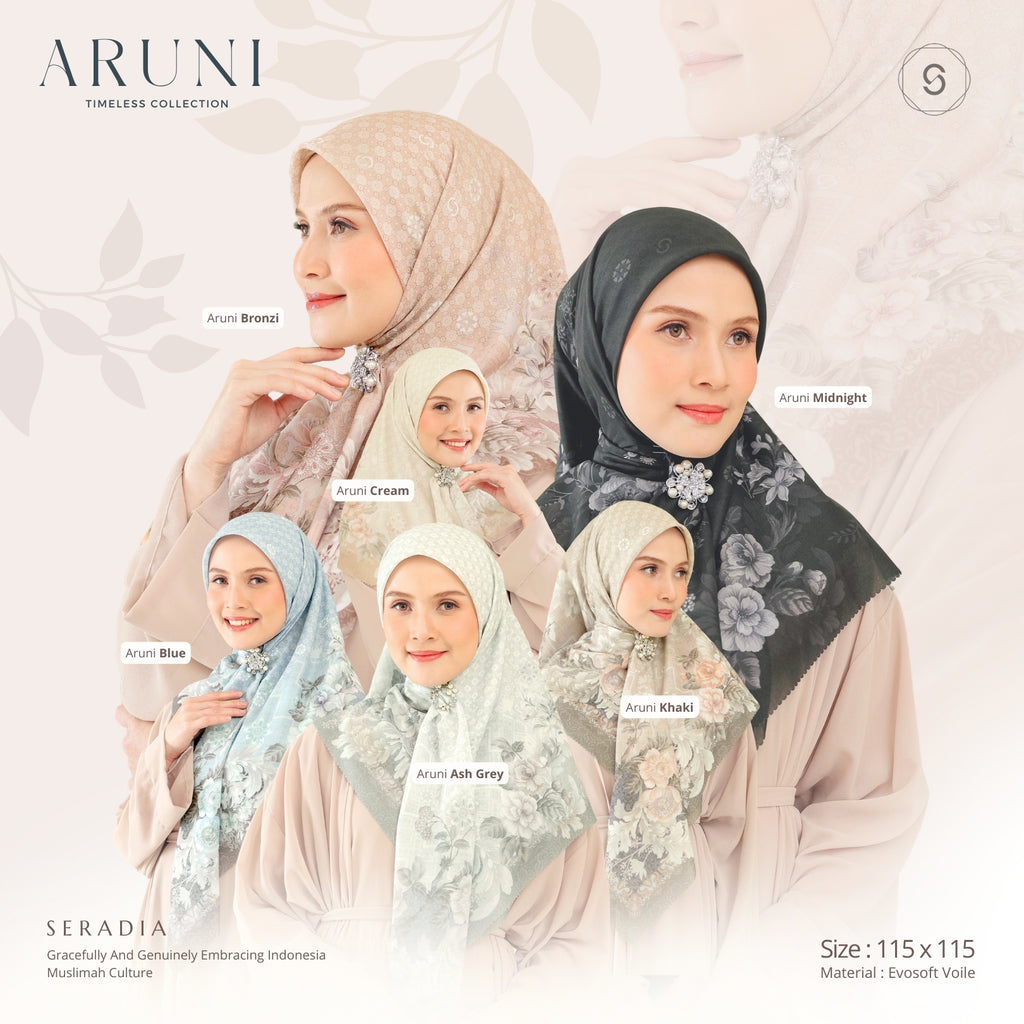 Seradia Hijab Segi Empat Aruni