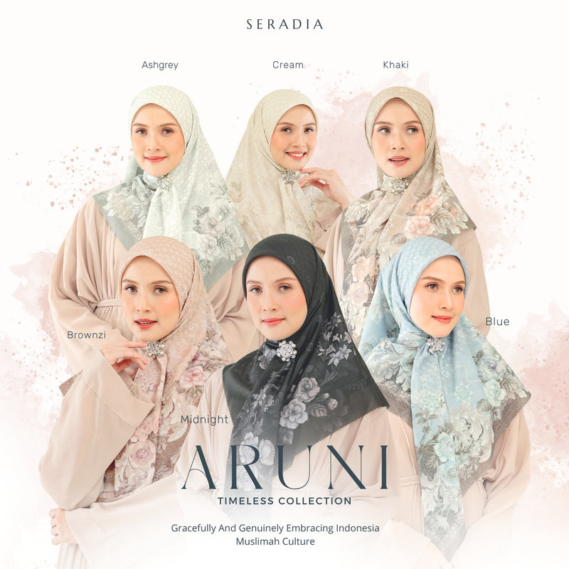 Seradia Hijab Segi Empat Aruni