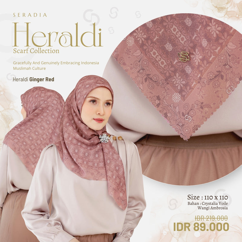 Seradia Hijab Segi Empat Heraldi