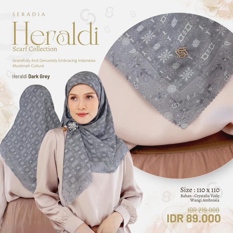 Seradia Hijab Segi Empat Heraldi