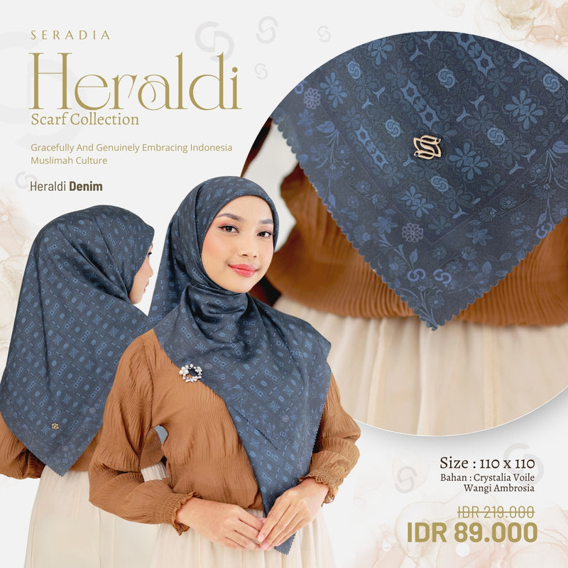 Seradia Hijab Segi Empat Heraldi