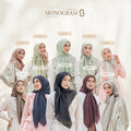 Seradia Hijab Segi Empat Monogram S