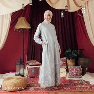 Seradia Afra Dress - Blue Grey