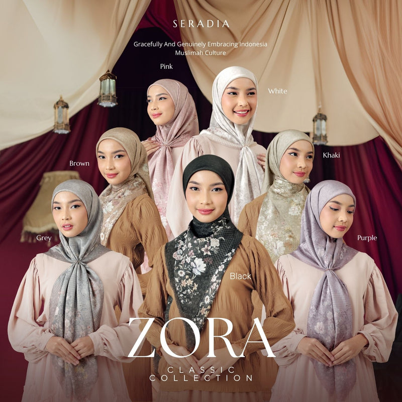 Seradia Hijab Segi Empat Zora Scarf - Classic Collection