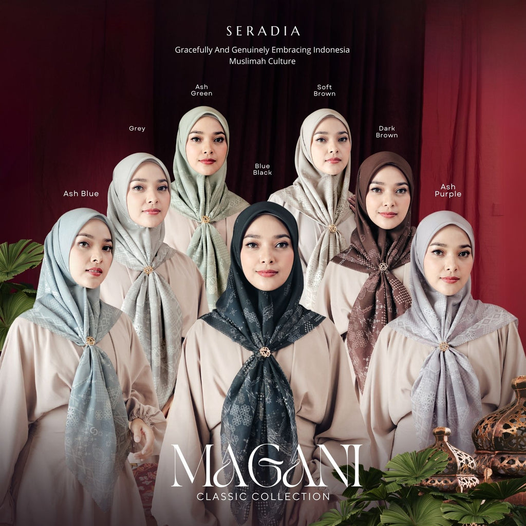 Seradia Hijab Segi Empat Magani Scarf - Classic Collection