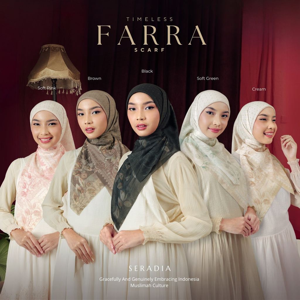 Seradia Hijab Segi Empat Farra Scarf - Timeless Collection