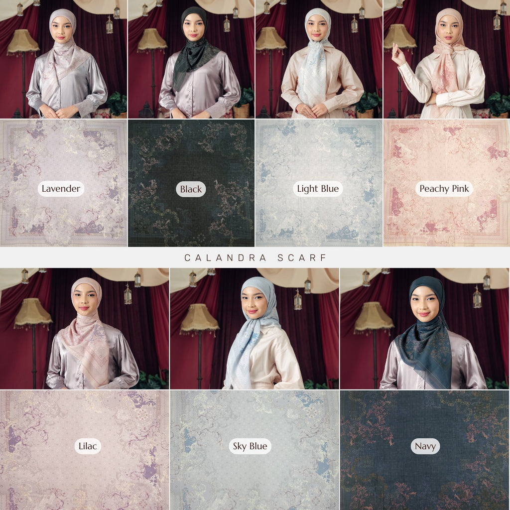 Seradia Hijab Segi Empat Calandra Scarf - Timeless Collection