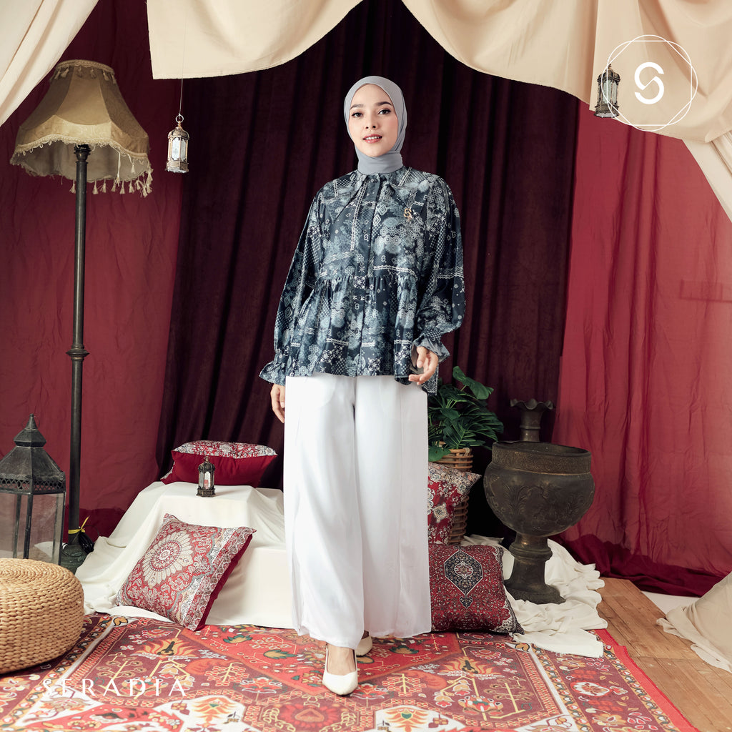 Seradia Rashiqa Blouse - Navy