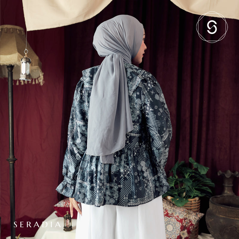 Seradia Rashiqa Blouse - Navy