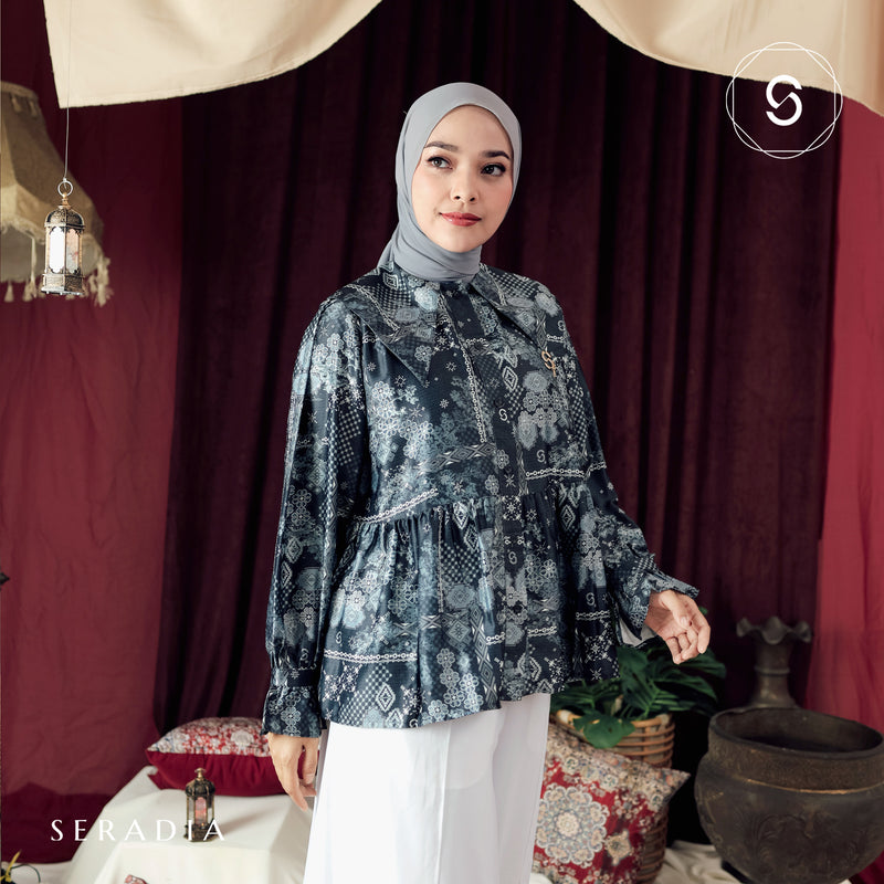 Seradia Rashiqa Blouse - Navy