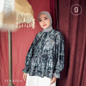 Seradia Rashiqa Blouse - Navy