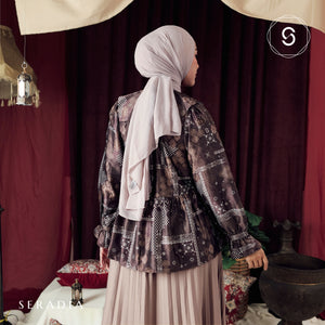 Seradia Rashiqa Blouse - Choco Raspberry