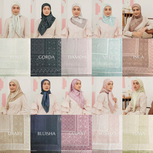 Seradia Hijab Segi Empat Monogram Classic
