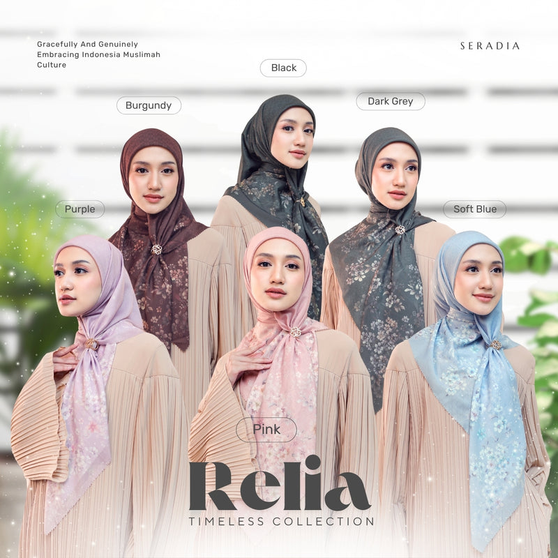 Seradia Hijab Segi Empat Relia Scarf - Timeless Collection