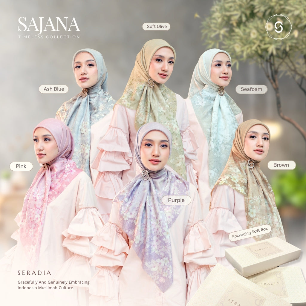 Seradia Hijab Segi Empat Sajana Scarf - Timeless Collection