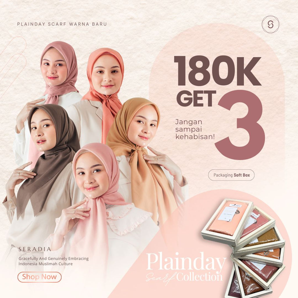 Hijab Segi Empat Plaindayscarf Seradia