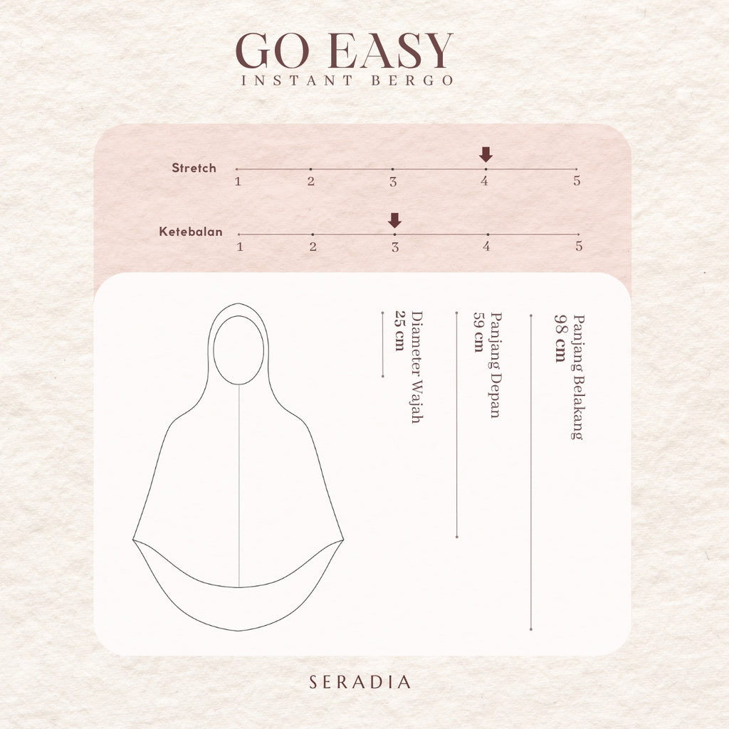 Seradia Hijab Go Easy Bergo Instant