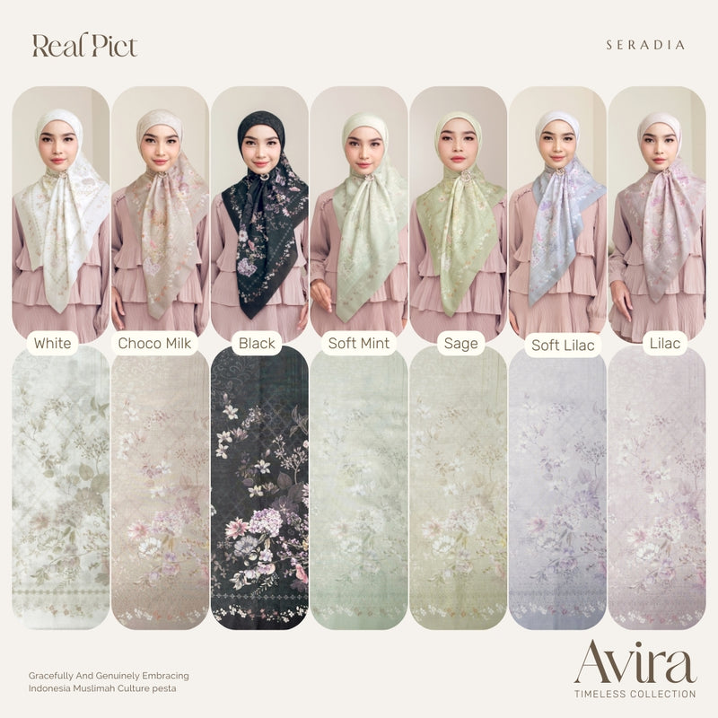Seradia Hijab Segi Empat Avira Scarf - Timeless Collection