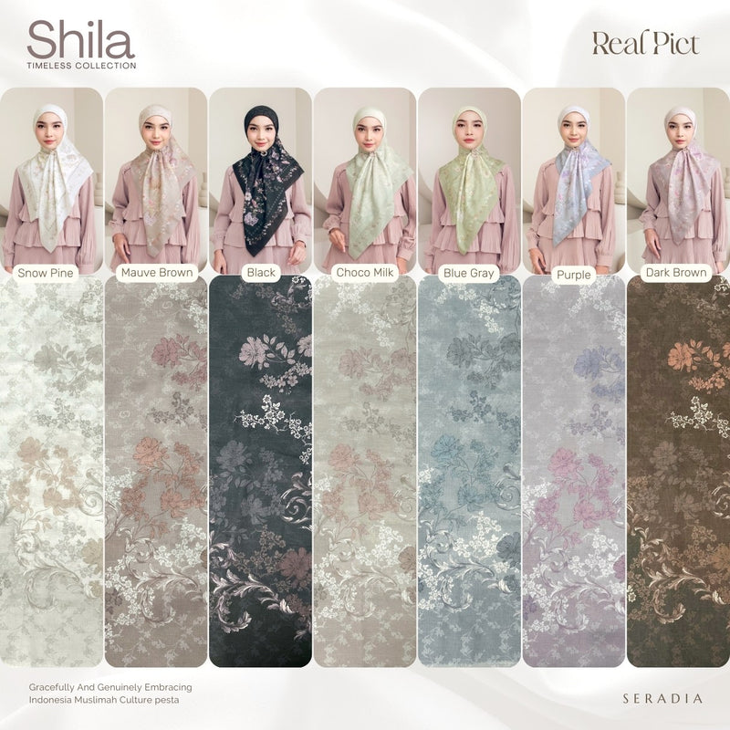 Seradia Hijab Segi Empat Shila - Timeless Collection