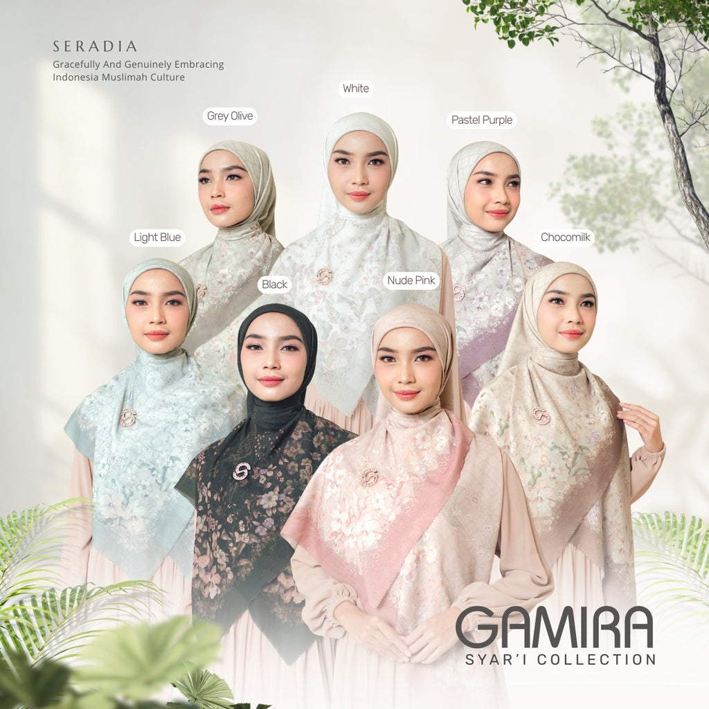 Seradia Hijab Segi Empat Gamira - Syar'i Collection