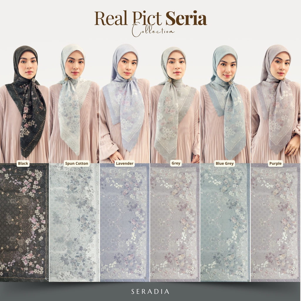 Seradia Hijab - Segi Empat Motif Seria Timeless Collection