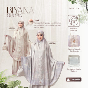 Seradia - Mukena Motif Biyana 2in1