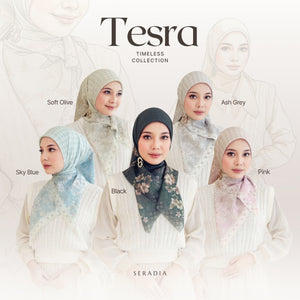 Seradia Hijab - Segi Empat Motif Tesra Timeless Collection