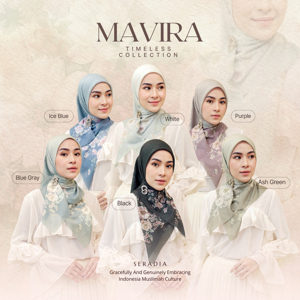 Seradia - Hijab Segi Empat Motif Mavira - Timeless Collection