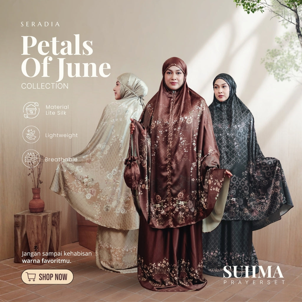 Seradia - Mukena Motif Suhma 2in1 - Petals Of June Collections