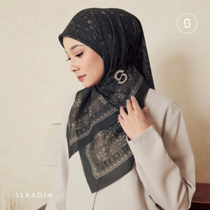 Seradia Hijab - Segi Empat Motif Gimara - Timeless Collection