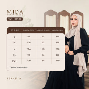 Seradia x Hamidah Rachmayanti - Mida Abaya Dress Collections