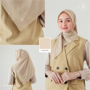 Seradia Hijab - Segi Empat Polos Plainday Scarf Soft Earth Series