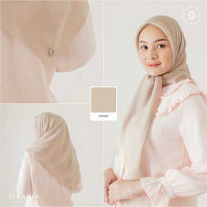 Seradia Hijab - Segi Empat Polos Plainday Scarf Soft Earth Series