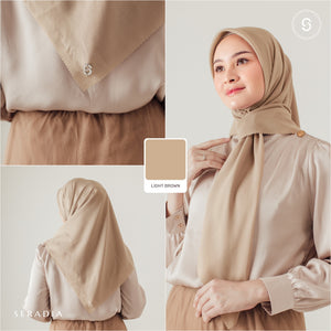 Seradia Hijab - Segi Empat Polos Plainday Scarf Soft Earth Series
