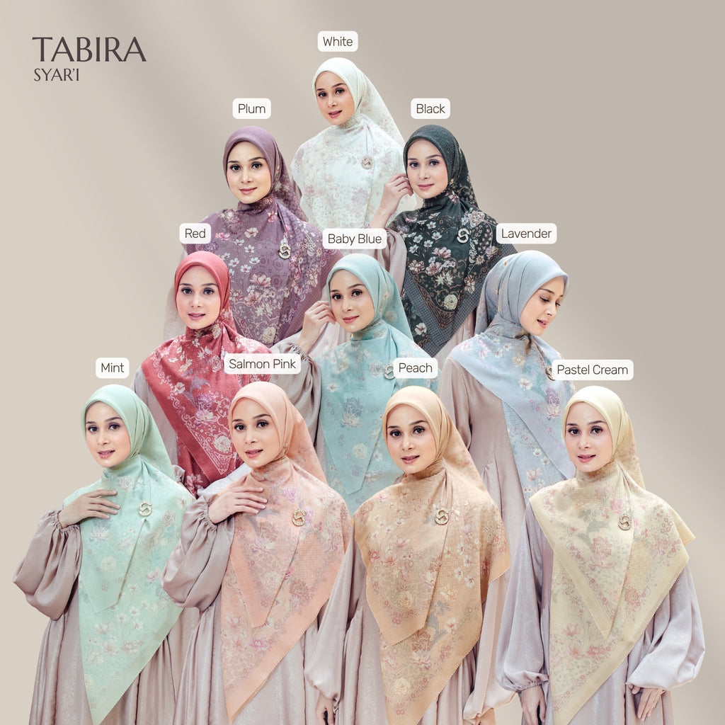 Seradia Hijab - Segi Empat Motif Tabira- Syar'i Collection