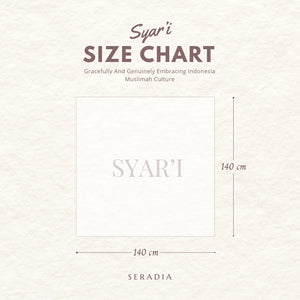Seradia Hijab - Segi Empat Motif Tabira- Syar'i Collection